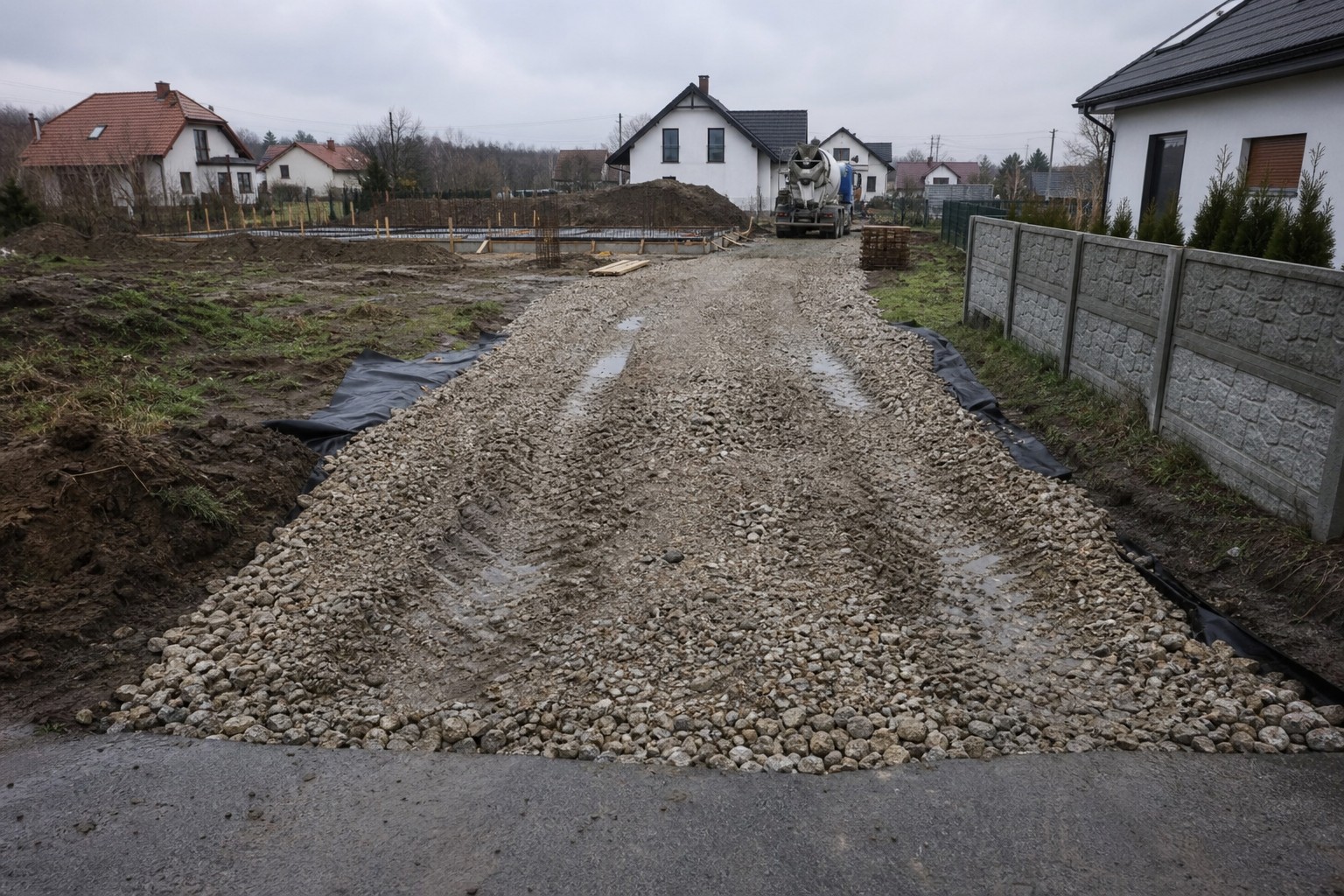 Droga dojazdowa na budowę – jak przygotować plac pod ciężki sprzęt