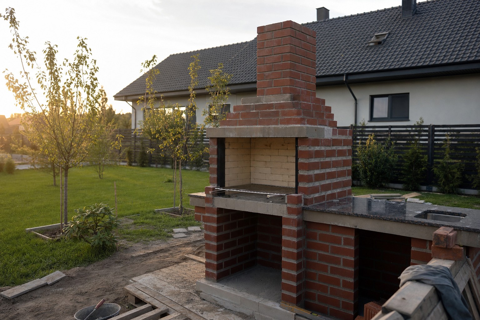 Grill murowany w ogrodzie – jak zbudować krok po kroku
