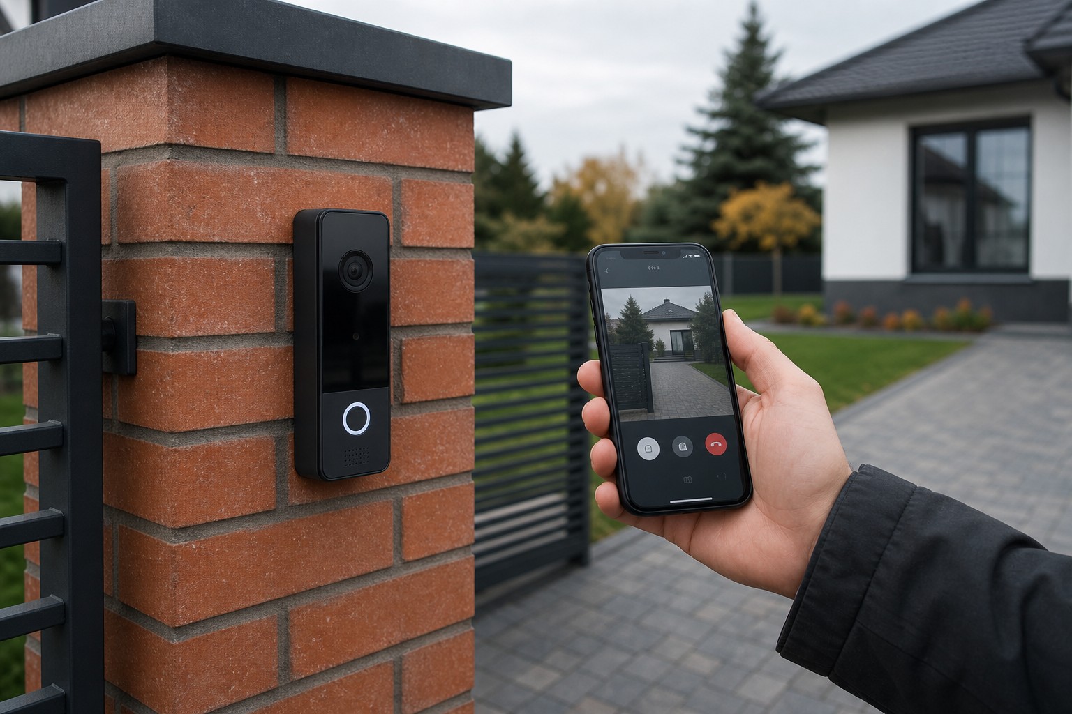Wideodomofon z kamerą – integracja ze smartfonem