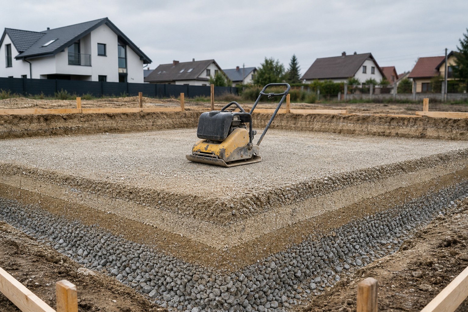 Zagęszczanie gruntu pod fundamenty – dlaczego jest krytyczne